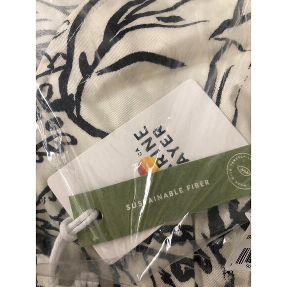 Marine Layer Camila Dress Floral A-Line Mini Black And White Foliage NWT XSmall - Picture 6 of 8